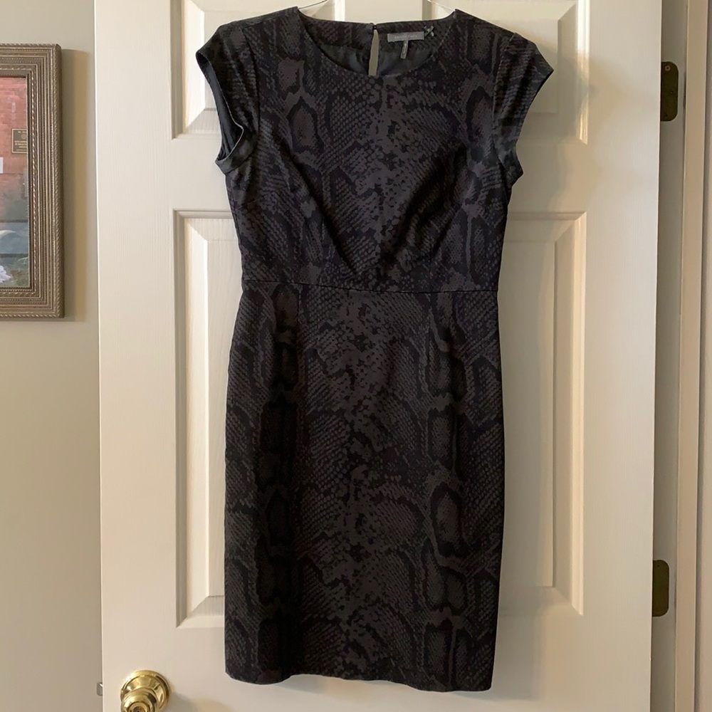 Super fun snake print shift dress by Kristin Davis